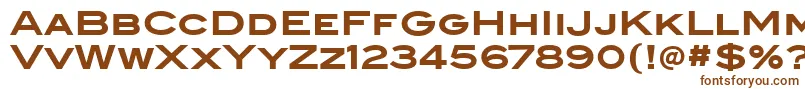 BlairitcTtBold Font – Brown Fonts on White Background