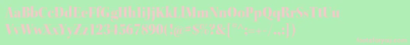 KeplerstdBlackscndisp Font – Pink Fonts on Green Background