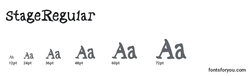 StageRegular Font Sizes