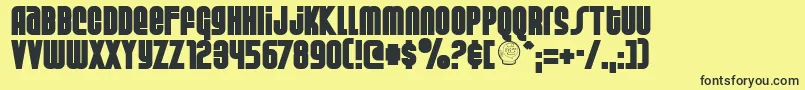 Weltsp Font – Black Fonts on Yellow Background