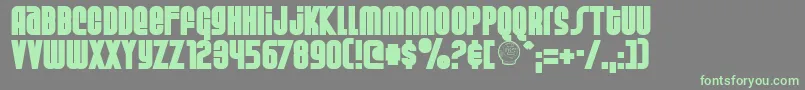 Weltsp Font – Green Fonts on Gray Background