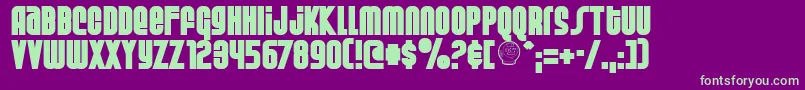 Weltsp Font – Green Fonts on Purple Background