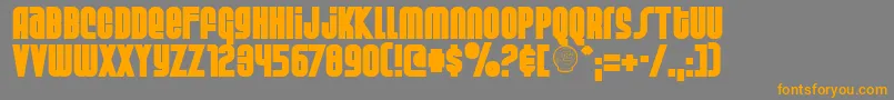 Weltsp Font – Orange Fonts on Gray Background