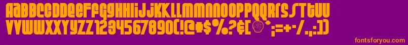 Weltsp Font – Orange Fonts on Purple Background