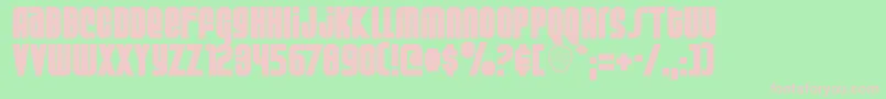 Weltsp Font – Pink Fonts on Green Background