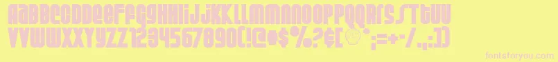 Weltsp Font – Pink Fonts on Yellow Background