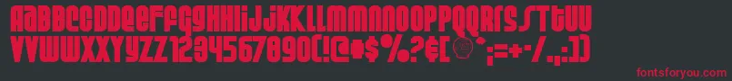 Weltsp Font – Red Fonts on Black Background