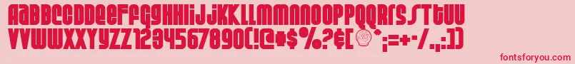 Weltsp Font – Red Fonts on Pink Background