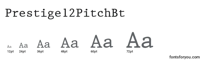 Prestige12PitchBt Font Sizes