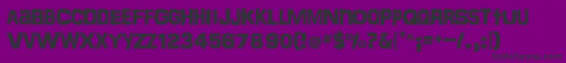 Frankentoho Font – Black Fonts on Purple Background