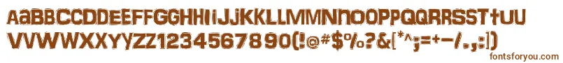 Frankentoho Font – Brown Fonts on White Background