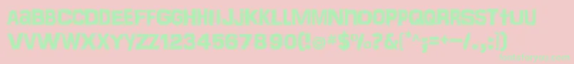 Frankentoho Font – Green Fonts on Pink Background