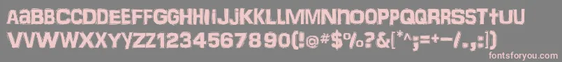 Frankentoho Font – Pink Fonts on Gray Background
