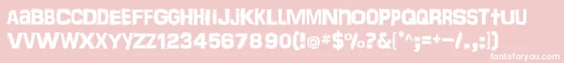 Frankentoho Font – White Fonts on Pink Background