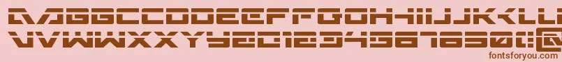 Wildcard31laser Font – Brown Fonts on Pink Background