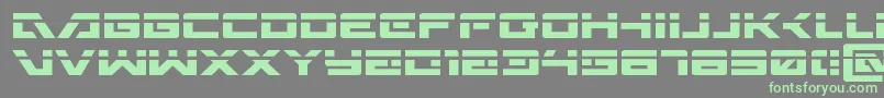 fuente Wildcard31laser – Fuentes Verdes Sobre Fondo Gris