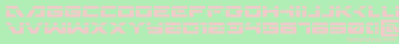 Wildcard31laser Font – Pink Fonts on Green Background