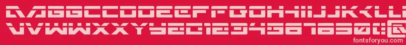 Police Wildcard31laser – polices roses sur fond rouge