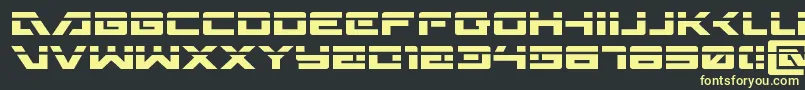 Wildcard31laser Font – Yellow Fonts on Black Background