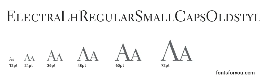 Размеры шрифта ElectraLhRegularSmallCapsOldstyleFigures