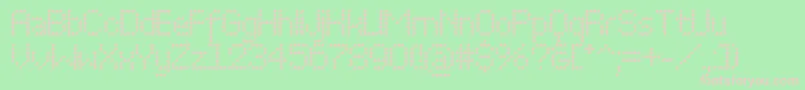 Perfowave Font – Pink Fonts on Green Background