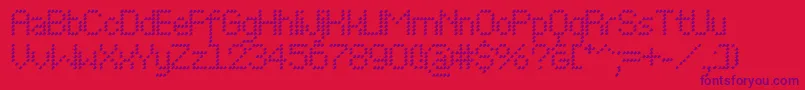 Perfowave-Schriftart – Violette Schriften auf rotem Hintergrund
