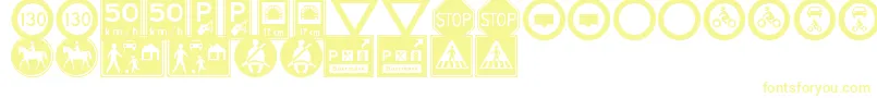 TrafficSignsTfb Font – Yellow Fonts