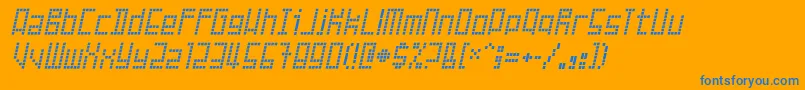 FailedAttempt Font – Blue Fonts on Orange Background