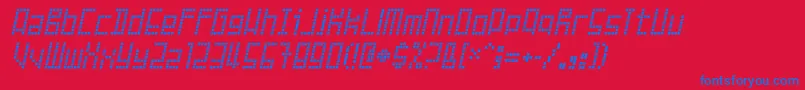 FailedAttempt Font – Blue Fonts on Red Background