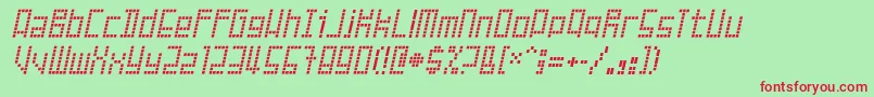 FailedAttempt Font – Red Fonts on Green Background