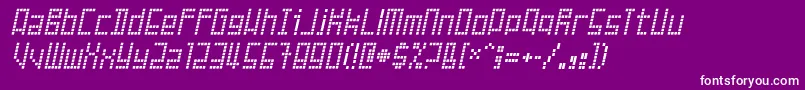 FailedAttempt Font – White Fonts on Purple Background