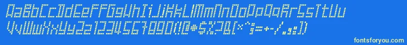 FailedAttempt Font – Yellow Fonts on Blue Background