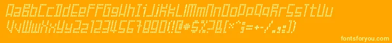 FailedAttempt Font – Yellow Fonts on Orange Background