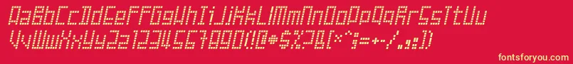 FailedAttempt Font – Yellow Fonts on Red Background