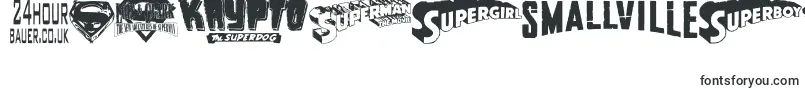 Superman-Schriftart – Schriften für Zahlen und Nummern