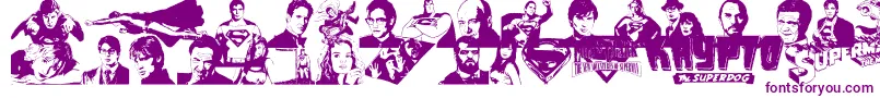 Superman Font – Purple Fonts