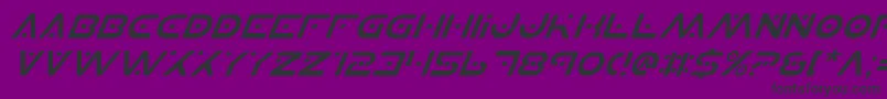 PlanetSItalic Font – Black Fonts on Purple Background