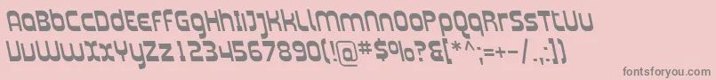 Plasma15 Font – Gray Fonts on Pink Background