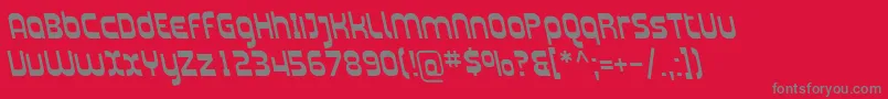 Plasma15-Schriftart – Graue Schriften auf rotem Hintergrund