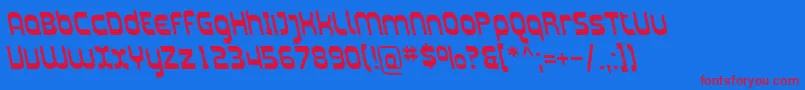 More about Plasma15 Font Plasma15 Font – Red Fonts on Blue Background