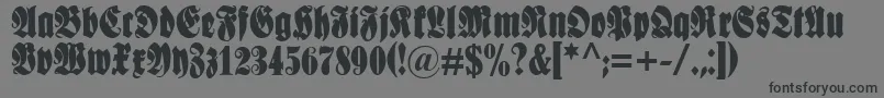 Шрифт Schmale – чёрные шрифты на сером фоне