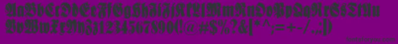 Schmale Font – Black Fonts on Purple Background