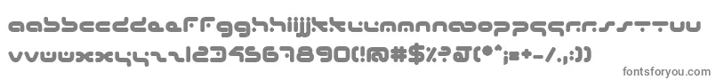 フォントHybridBold – 白い背景に灰色の文字