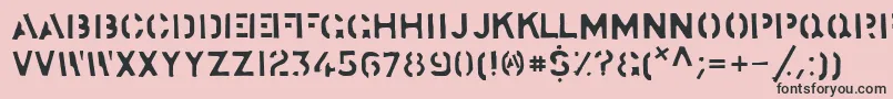StockstillSolid Font – Black Fonts on Pink Background