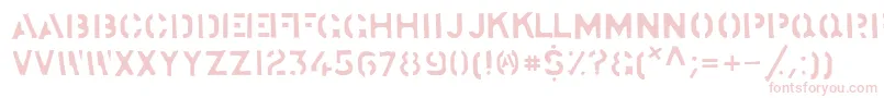 StockstillSolid Font – Pink Fonts on White Background