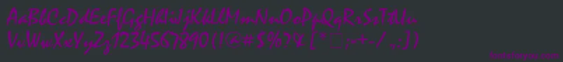 Шрифт Mystcaln – фиолетовые шрифты на чёрном фоне