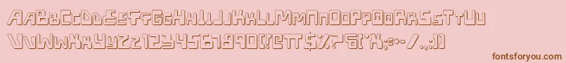 Xpedo Font – Brown Fonts on Pink Background