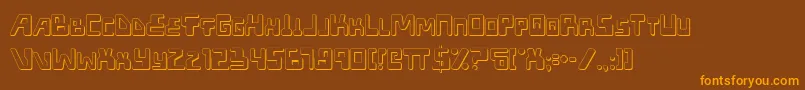 Xpedo Font – Orange Fonts on Brown Background