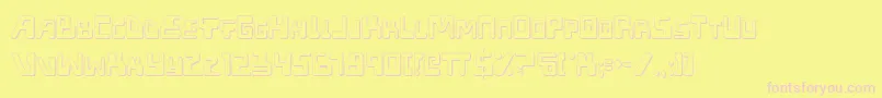 Xpedo Font – Pink Fonts on Yellow Background