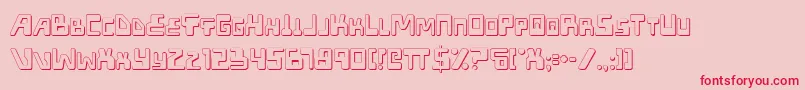 Xpedo Font – Red Fonts on Pink Background